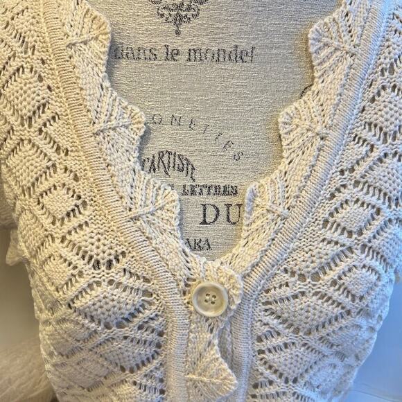 VERO MODA Women's Celia Knit Button Top - Size L - NWT - Picture 2 of 4